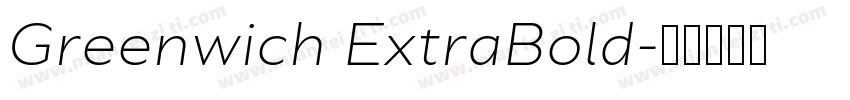 Greenwich ExtraBold字体转换
